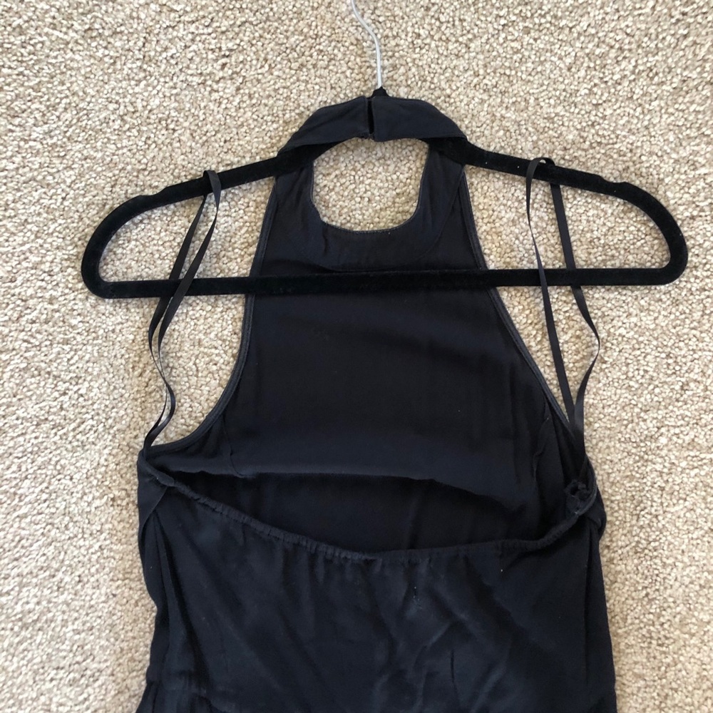 Urban Outfitters UO Black Halter Crepe Jumpsuit Wide Leg S - Picture 8 of 9